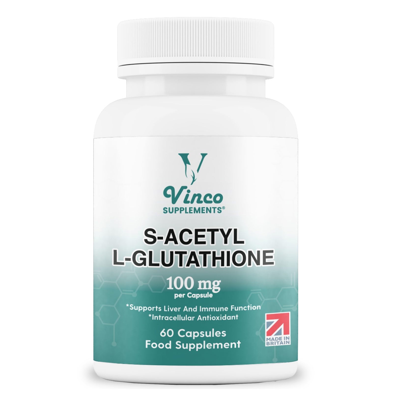 Vinco S-Acetyl L-Glutathione Supplement