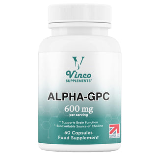 Vinco Alpha GPC Choline Supplement 600mg