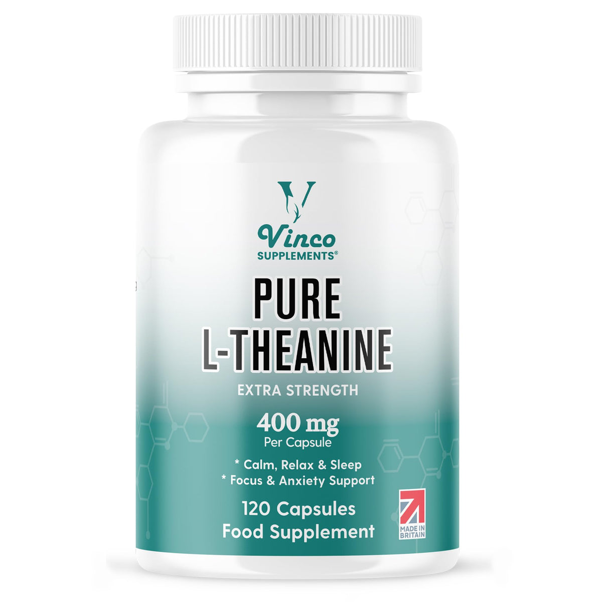 Vinco L-Theanine 400mg x 120 Capsules