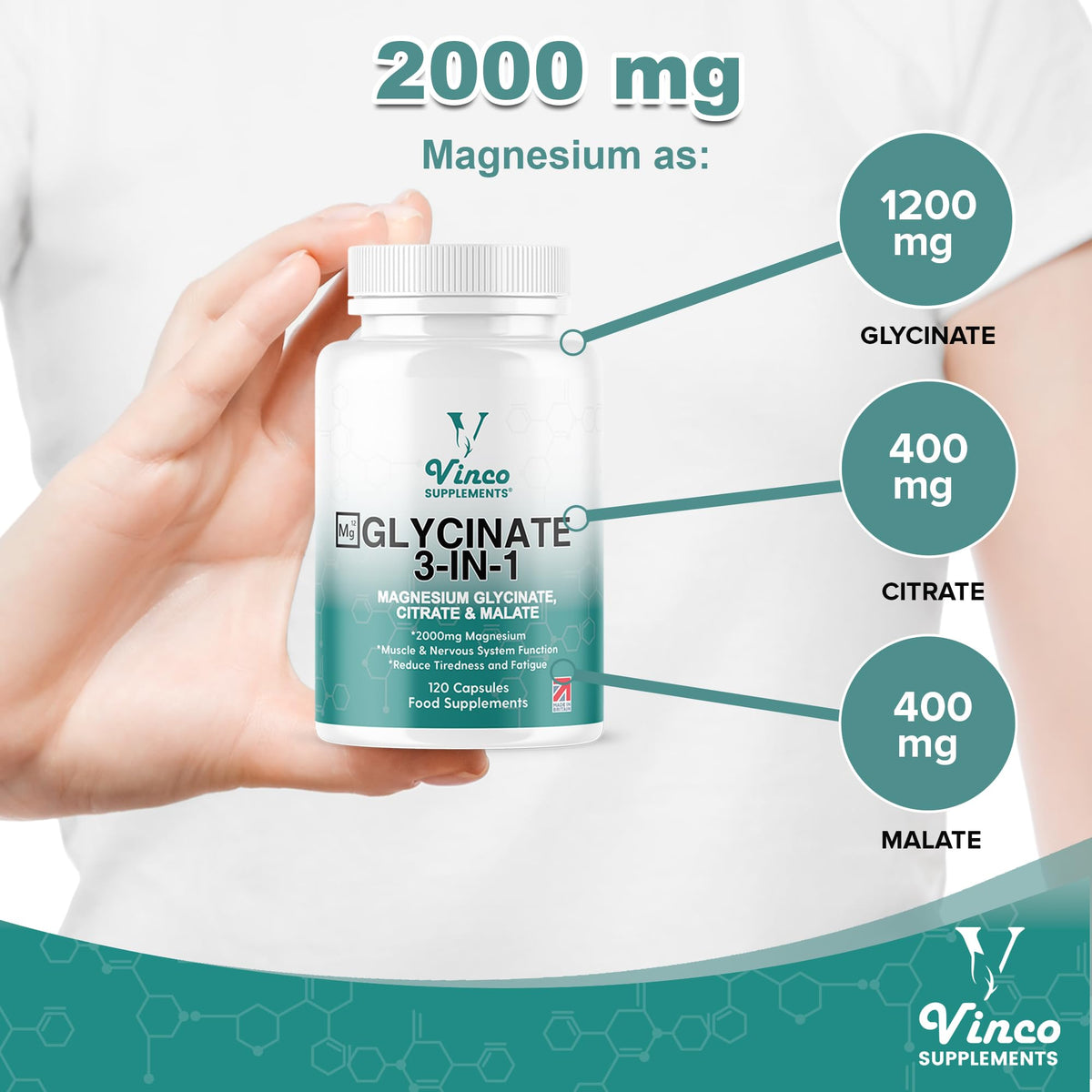 Magnesium Glycinate 3-in-1 Complex