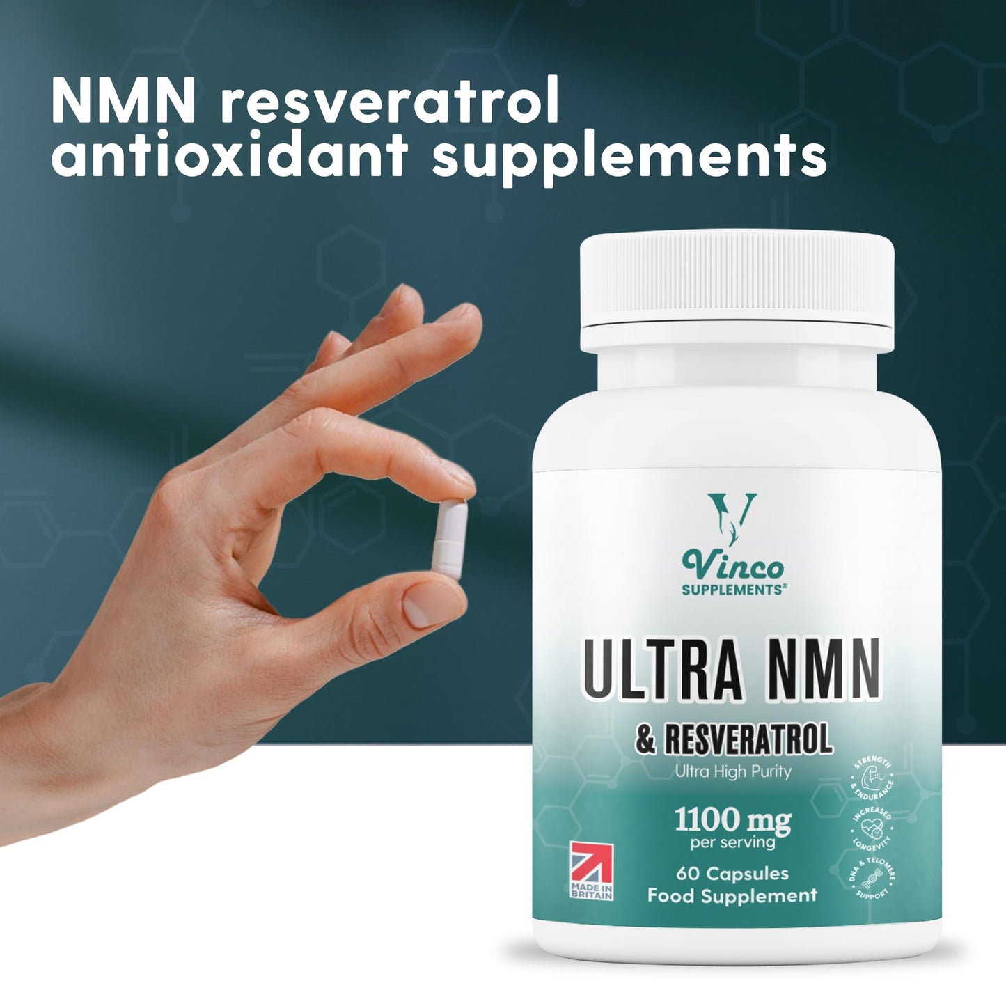 NAD+ Trans Resveratrol 1100mg