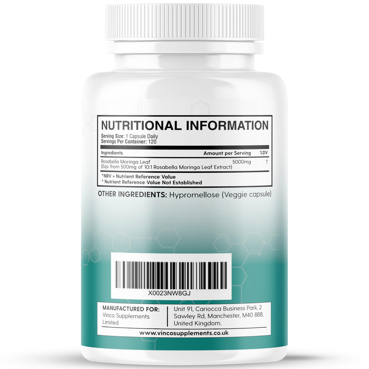 Vinco Moringa Leaf Capsules 5000mg