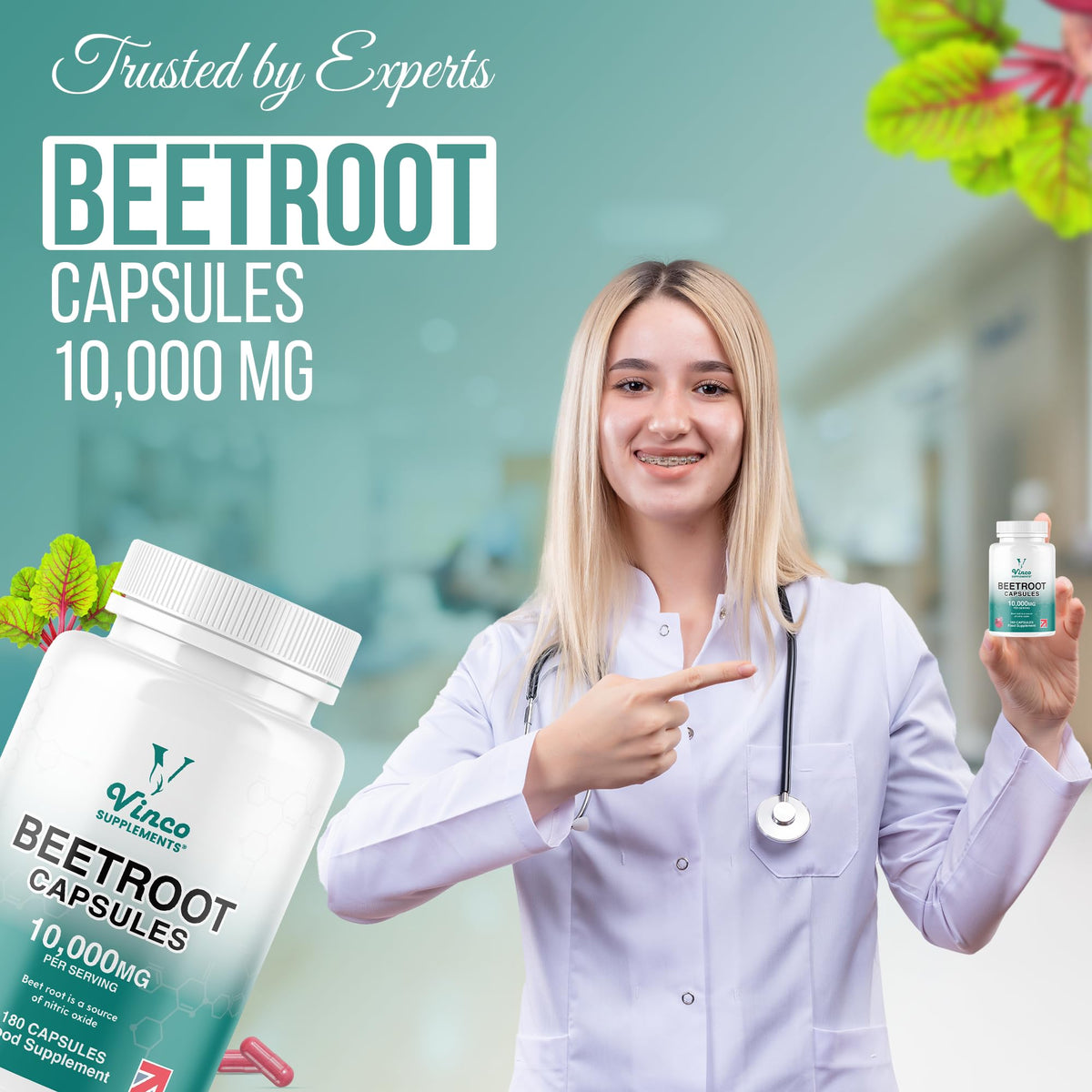 Vinco Beetroot Capsules 10,000mg