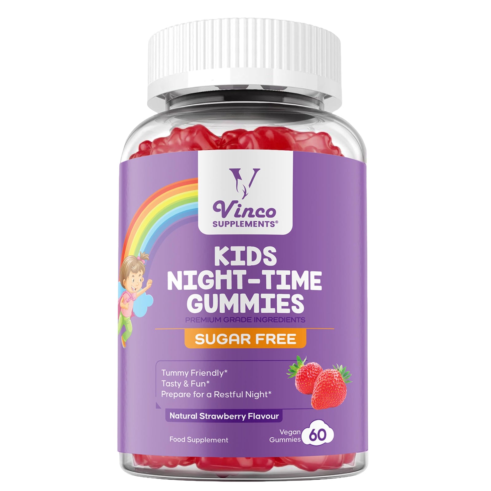 Kids Night-Time Gummies - 60 Chewable Sleep Support Gummies