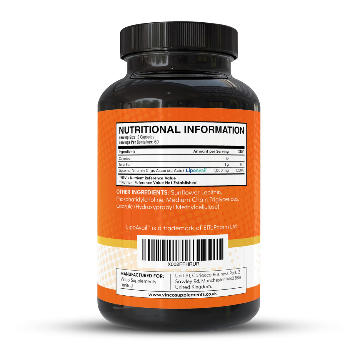 Vinco Liposomal Vitamin C Capsules 1000mg