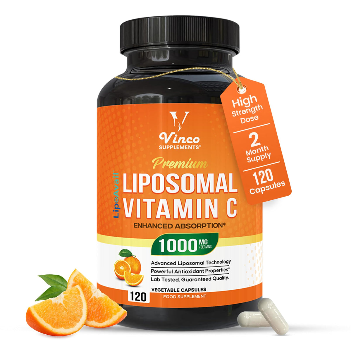 Vinco Liposomal Vitamin C Capsules 1000mg
