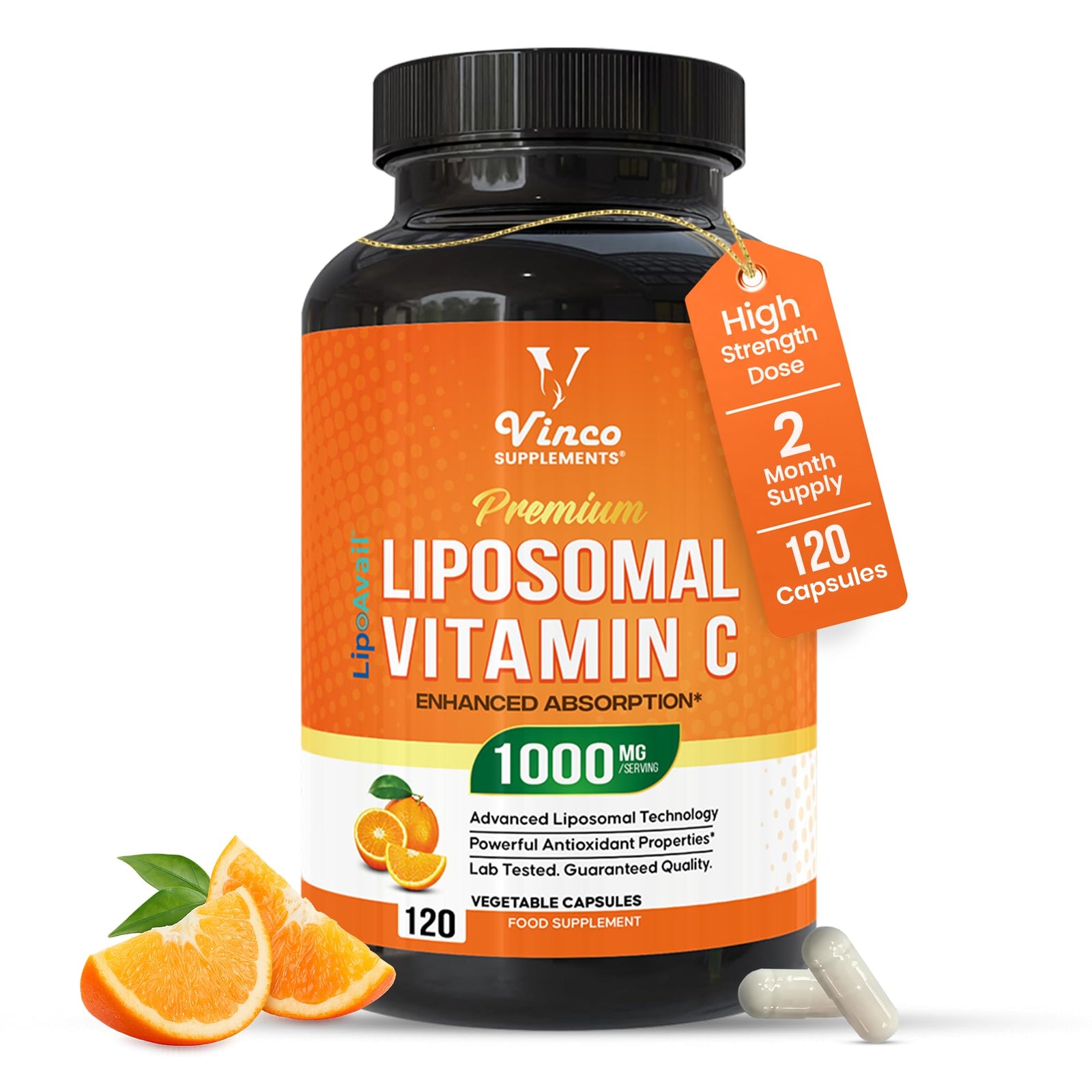 Vinco Liposomal Vitamin C Capsules 1000mg