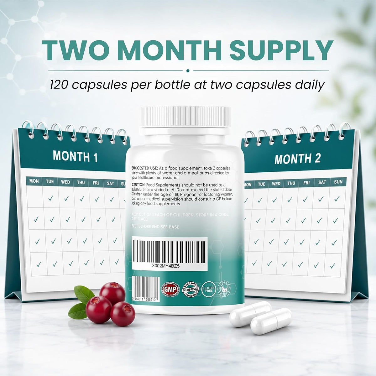 Vinco Pro Bio Cultures for Women – 60 Billion CFU, 120 Vegan Capsules