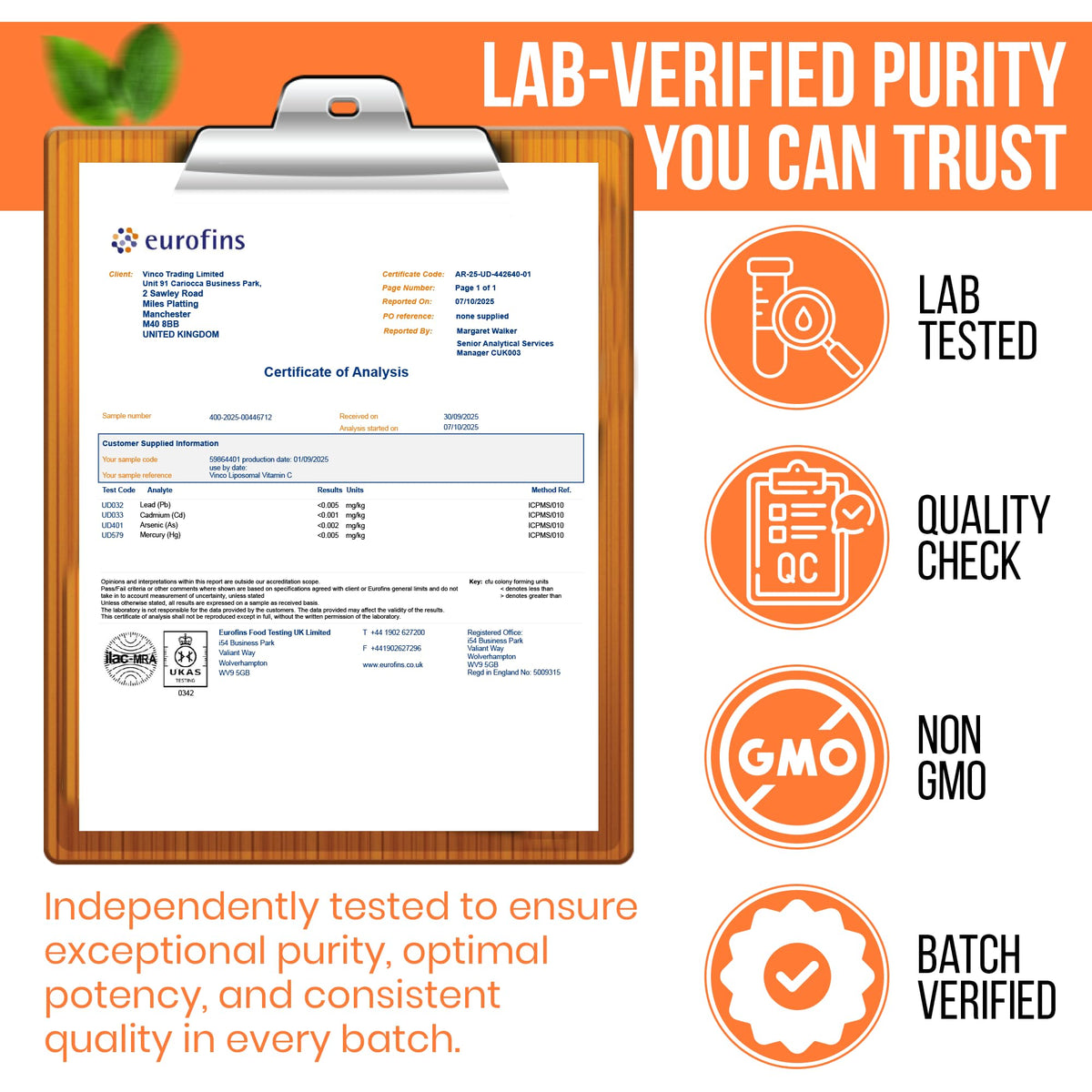 Vinco Liposomal Vitamin C Capsules 1000mg