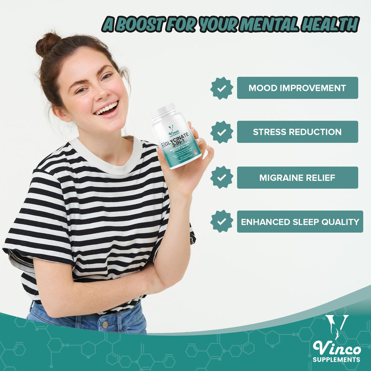 Magnesium Glycinate 3-in-1 Complex