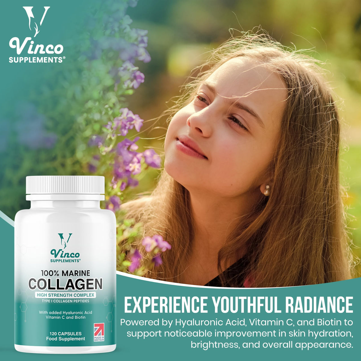 Vinco Pure Marine Collagen Supplements for Men & Women