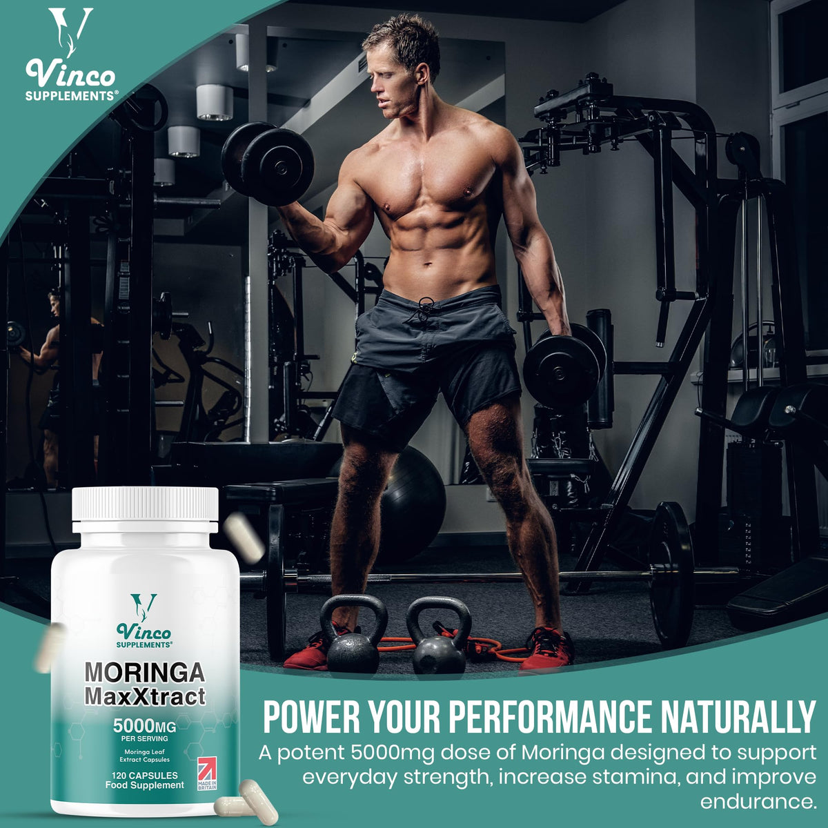 Vinco Moringa Leaf Capsules 5000mg