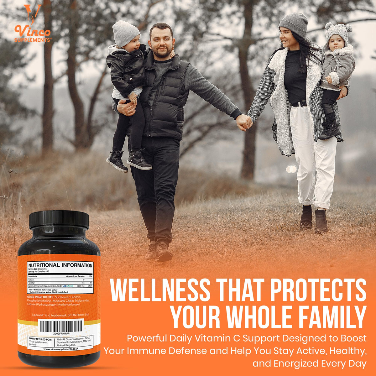 Vinco Liposomal Vitamin C Capsules 1000mg