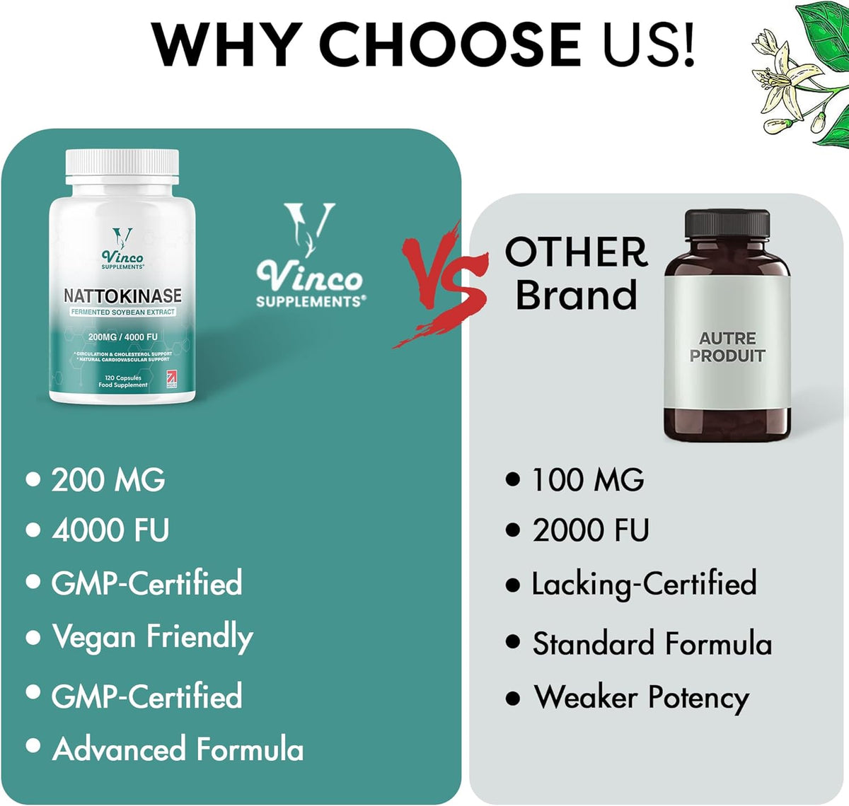 Nattokinase 4000 FU Capsules