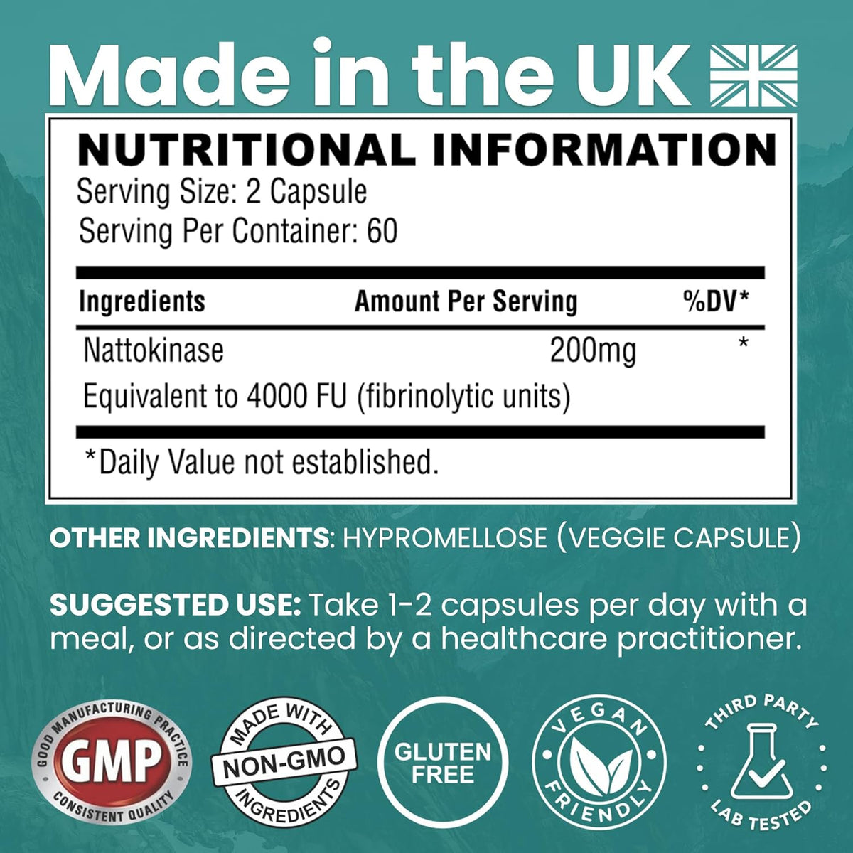 Nattokinase 4000 FU Capsules