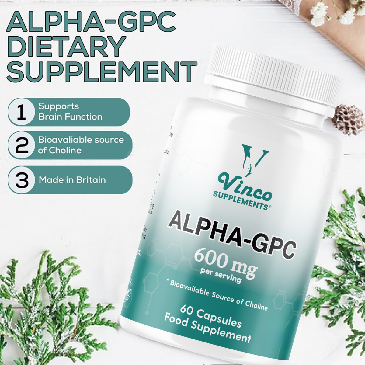 Alpha GPC Choline Supplement