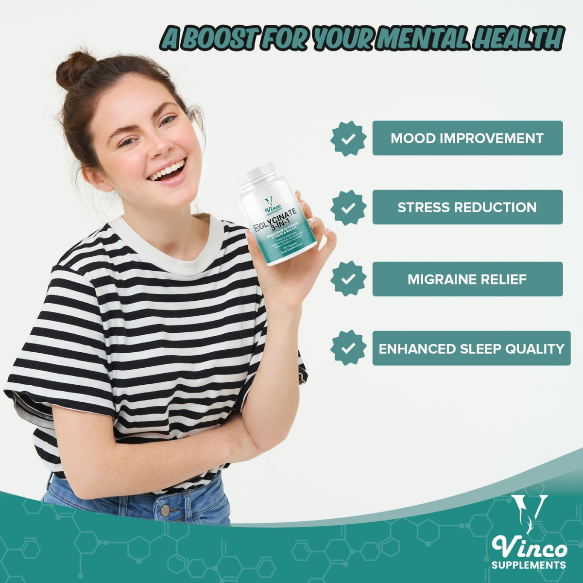 Magnesium Glycinate 3-in-1 Complex