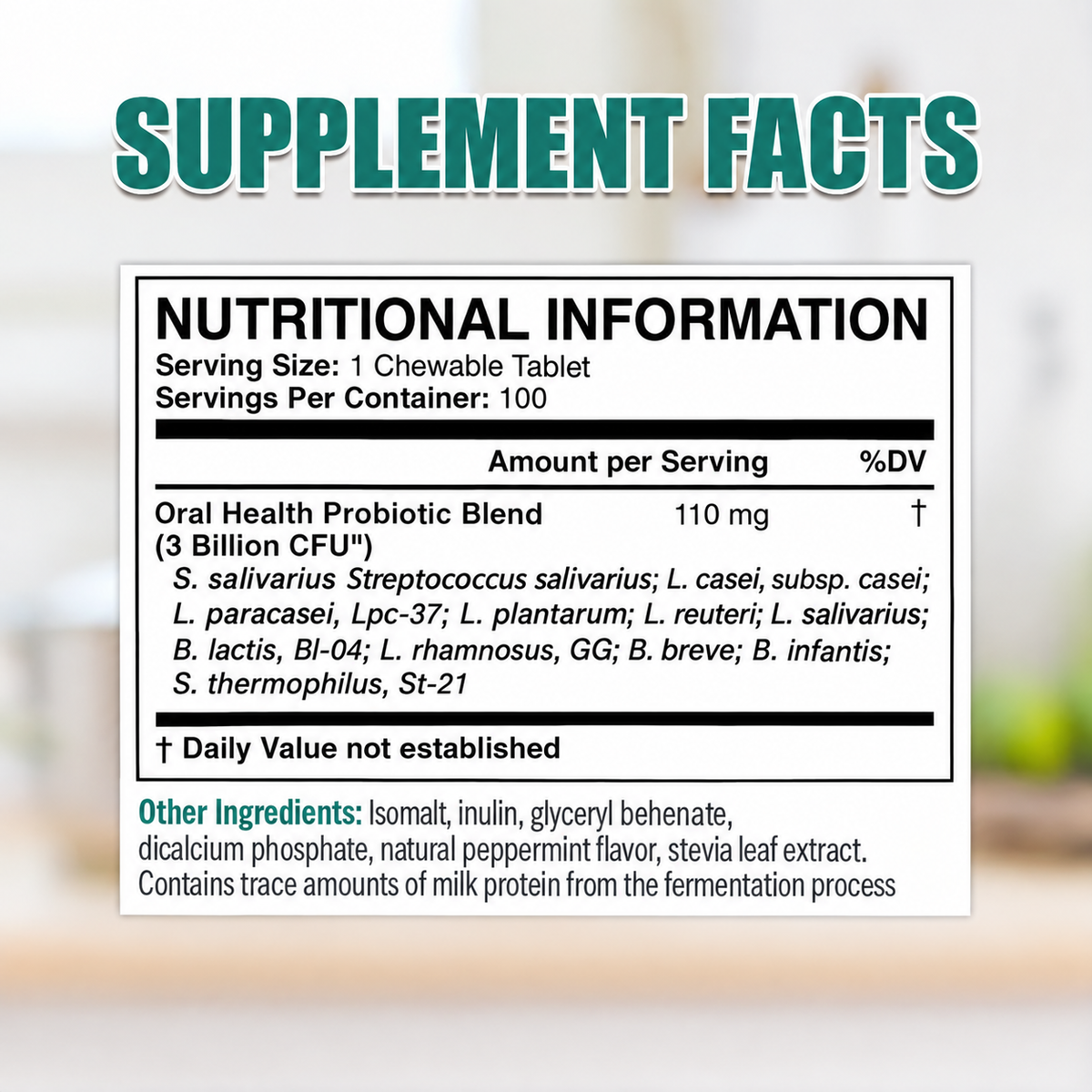 Oral Health Probiotics