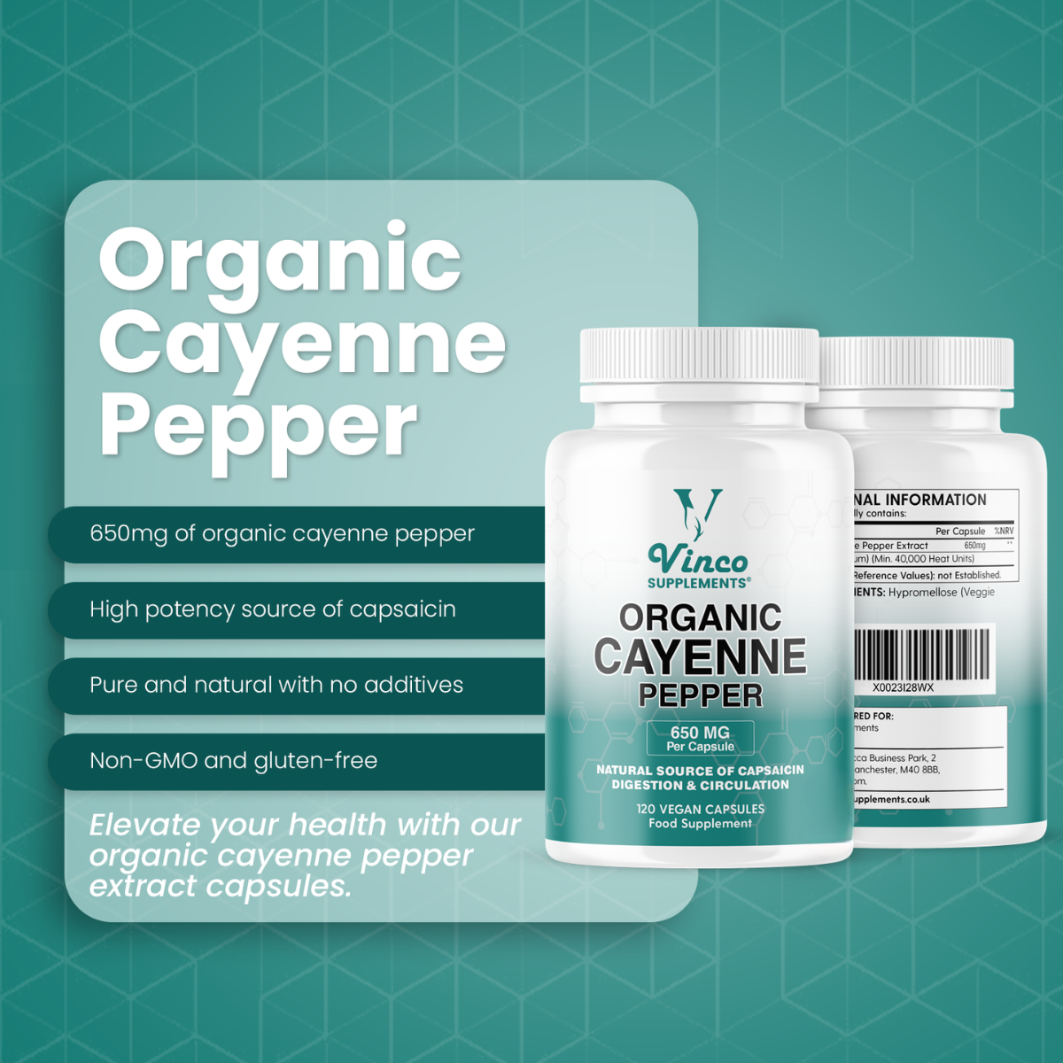 Organic Cayenne Pepper Capsules