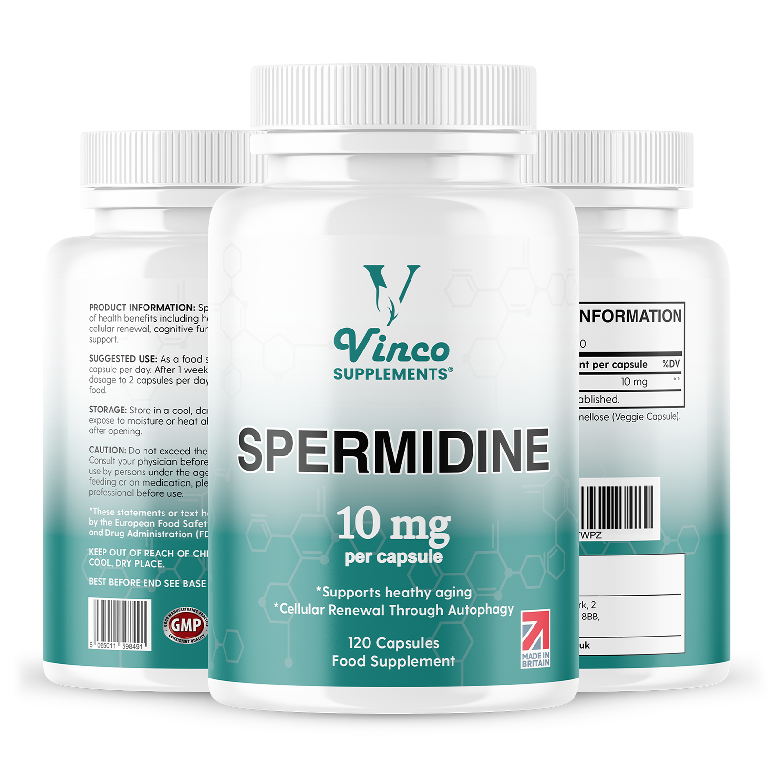 Spermidine Supplement 10mg 120 Capsules