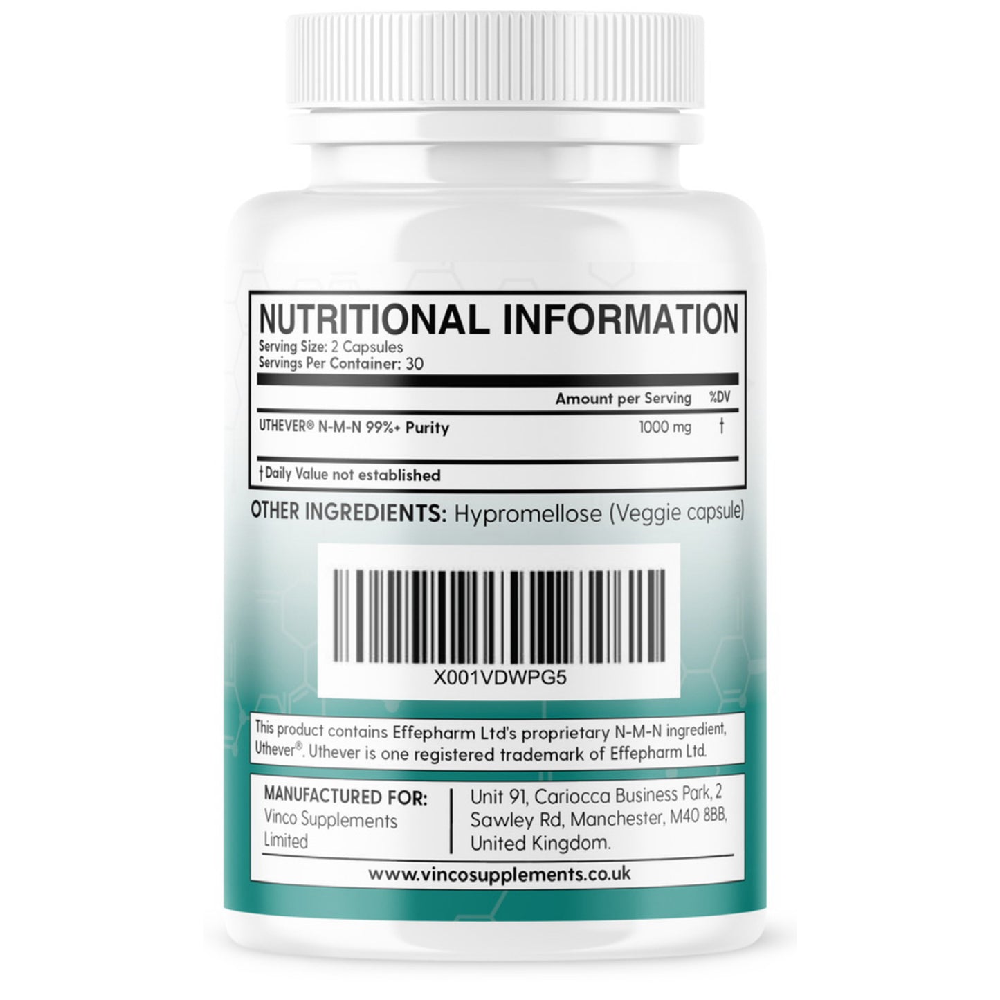 Ultra NMN (β-Nicotinamid-Mononukleotid) – 1000 mg pro Portion – UTHEVER® 