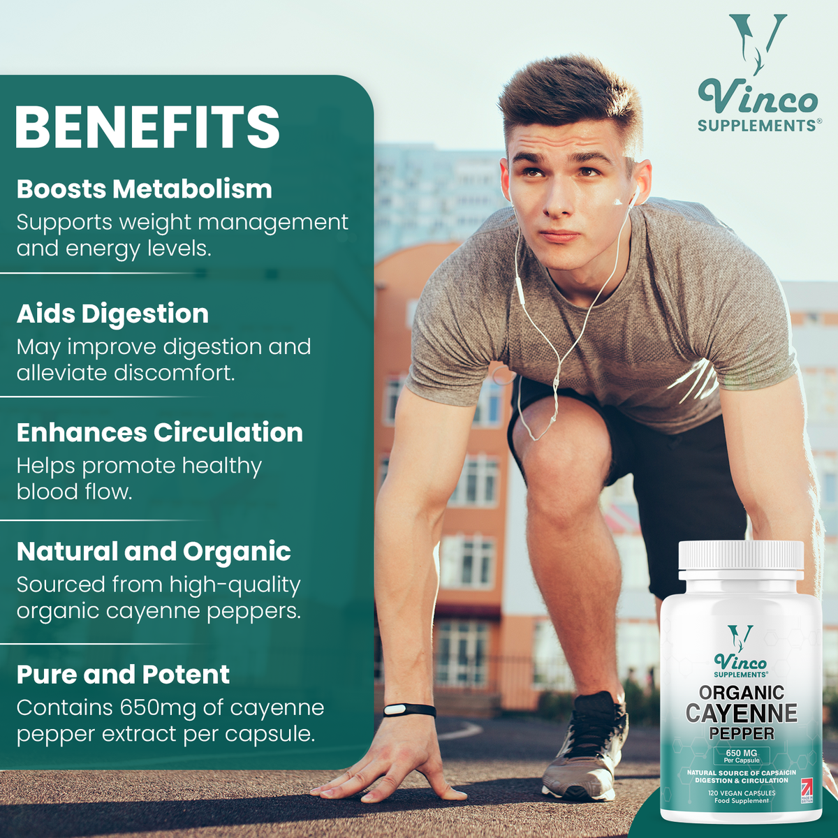 Organic Cayenne Pepper Capsules